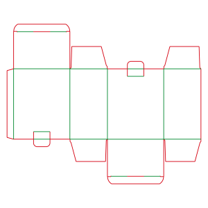 Reversed tuck end - locking mechanism