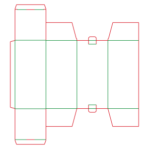Same panel tuck in - locking mechanism